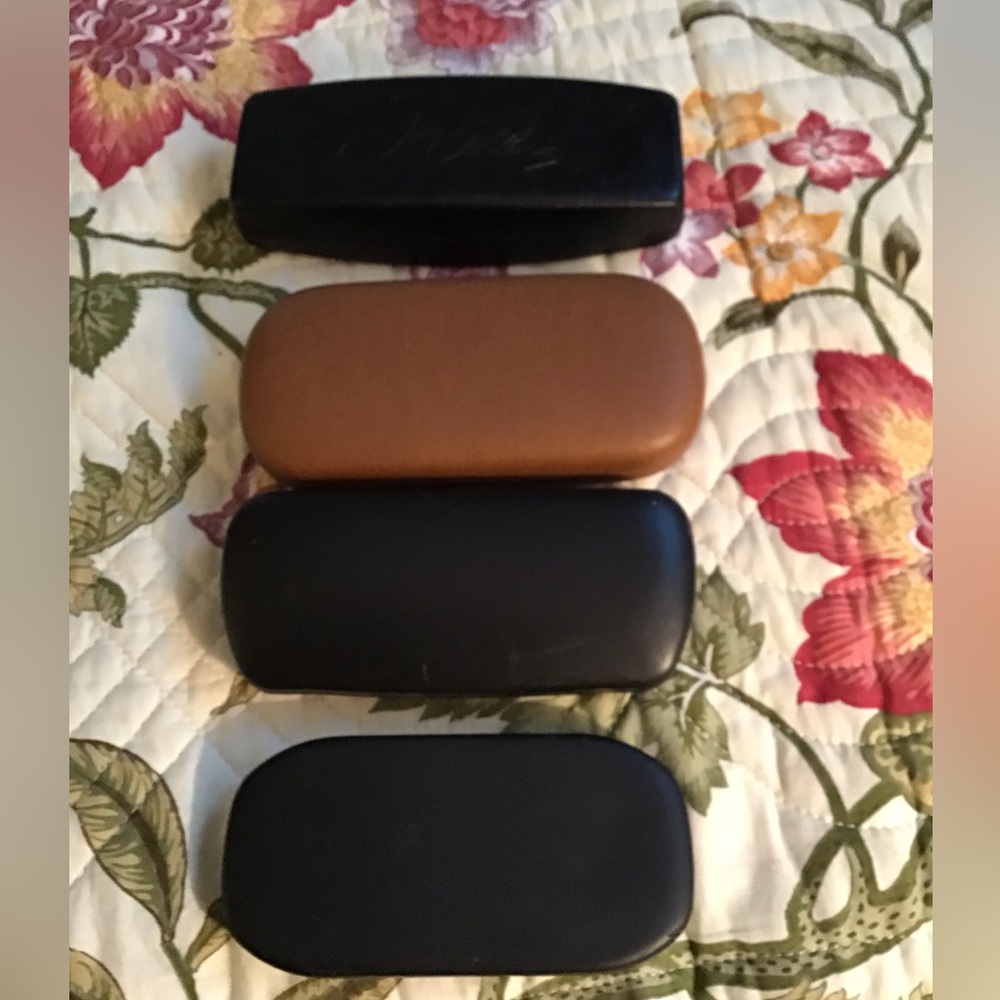 Stylish Black and Brown Eyeglass Cases